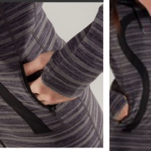 Lululemon Stride Hood Jacket Hoodie Mesh Full Zip Pockets Stretch Thumbholes  4 - Picture 9 of 16